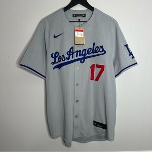 Los Angeles Dodgers Shohei Ohtani Baseball Limited Jersey Mens Large Grey Nike